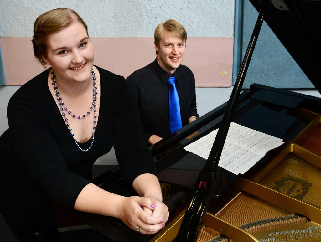 STAND BY ME: Stars of the upcoming Cambrian Show Choir concert Motown Magic Rebecca Durham and Adam French tune up for their performance. STAND BY ME: Stars of the upcoming Cambrian Show Choir concert Motown Magic Rebecca Durham and Adam French tune up for their performance.